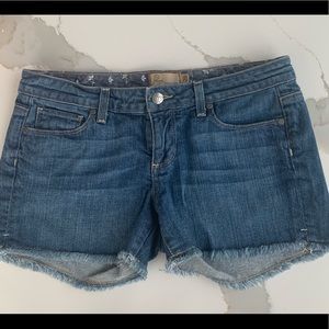 Paige denim cut off shorts size 29, worn once